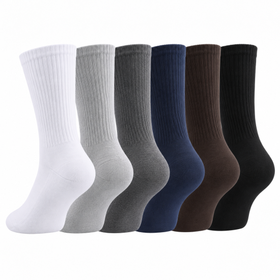 Comfort Cotton Crew Socks