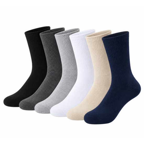 Everyday Cotton Crew Socks